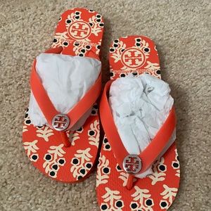 New in Box Tory Burch Flip Flops
